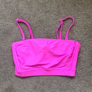 Pink bikini top